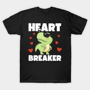 KIDS VALENTINES HEART BREAKER T-REX (HEARTS VERSION) T-Shirt